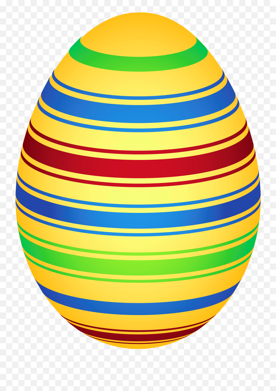 Yellow Colorful Easter Egg Png Clipairt Picture Easter - Transparent Background Easter Egg Png Emoji,Egg Png