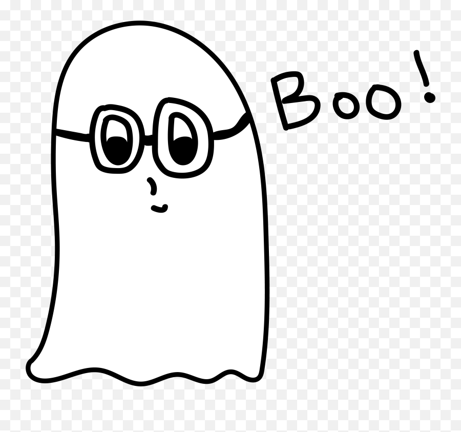 Ghost Doodle Doodles Ghost Cute Doodles - Dot Emoji,Meme Glasses Transparent