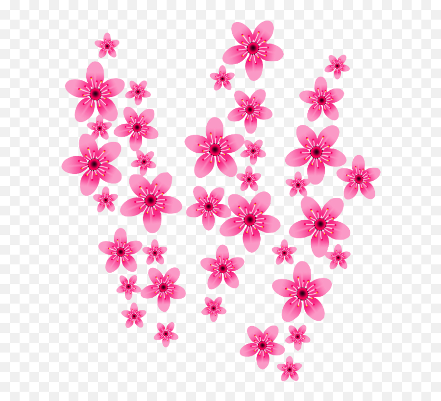 Download Hd No Background - Cherry Blossom Png No Background Girly Emoji,Cherry Blossom Png