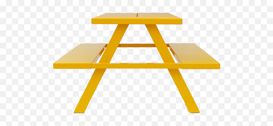 Roof Bench - Yellow Picnic Table Png Emoji,Picnic Table Png