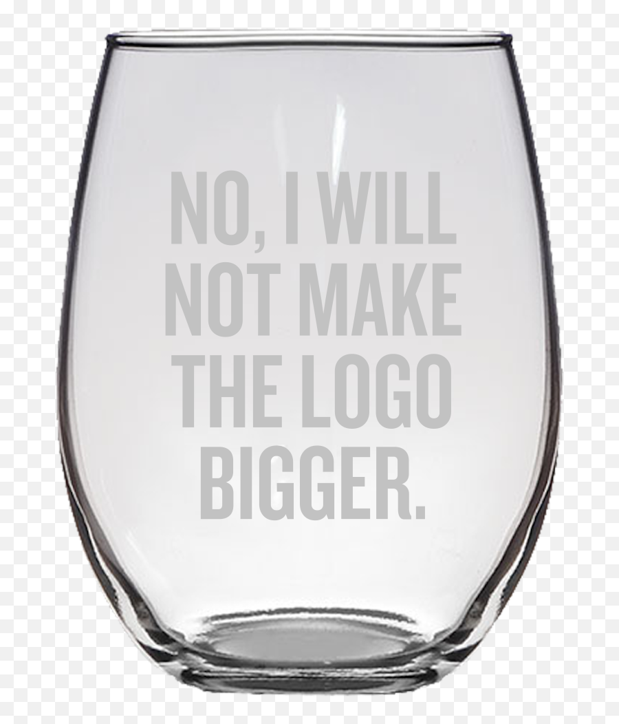 Graphic Designer Stemless Wine Glass - Dinant Citadel Emoji,Make The Logo Bigger