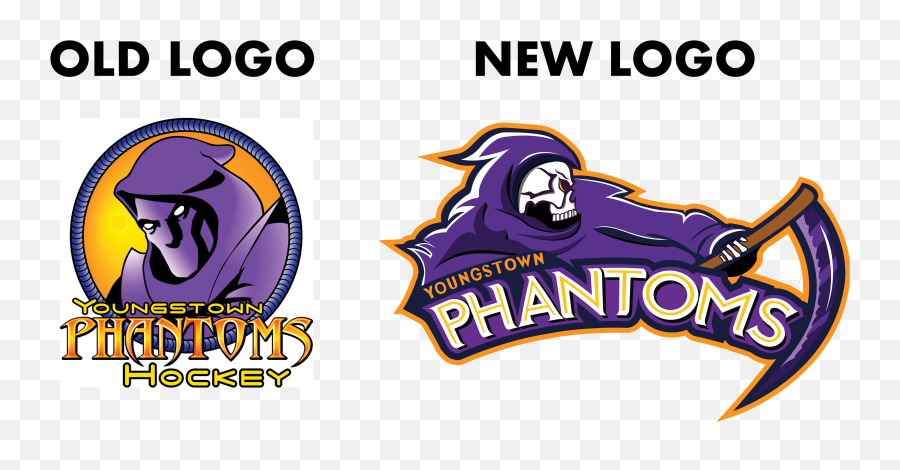 Libbie Cramer Design - Sports Team Logo Rebrand Youngstown Phantoms Emoji,Team Logo