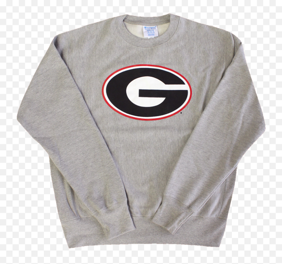 University Of Georgia - Power G Reverse Weave Sweatshirt Emoji,Georgia Power Logo