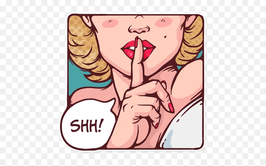 Marilyn Monroe - Telegram Sticker Emoji,Shh Emoji Png