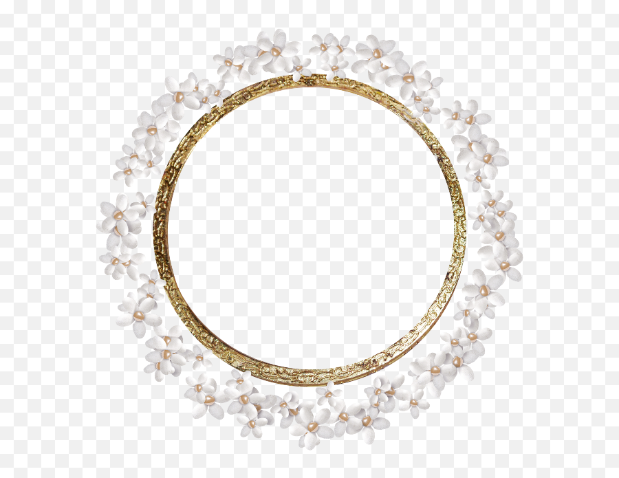 Forgetmenot - Frames Gold Circle Border Design Clipart Emoji,Gold Glitter Frame Png