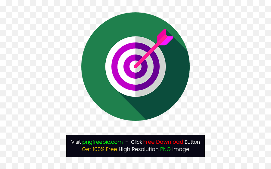 Green Bg Target Icon Png - Aim Bow Bolt Vector Shape Clipart Emoji,Target Icon Png