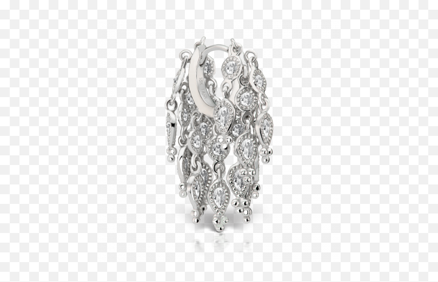 65mm Diamond Tassel Eternity Ring Maria Tash Emoji,Tassel Png