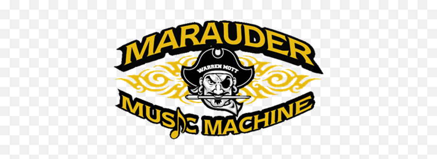 Warren Mott Band Club Marauder Music Machine Warren Mi Emoji,Band With Skull Logo
