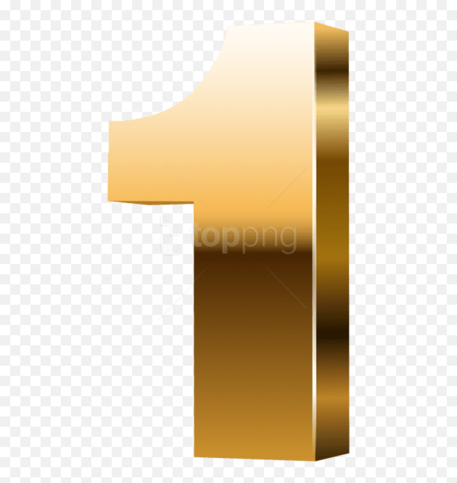 Free Png Download Number One 3d Gold Clipart Png Photo - Gold 3d Numbers Png Emoji,Number 1 Clipart