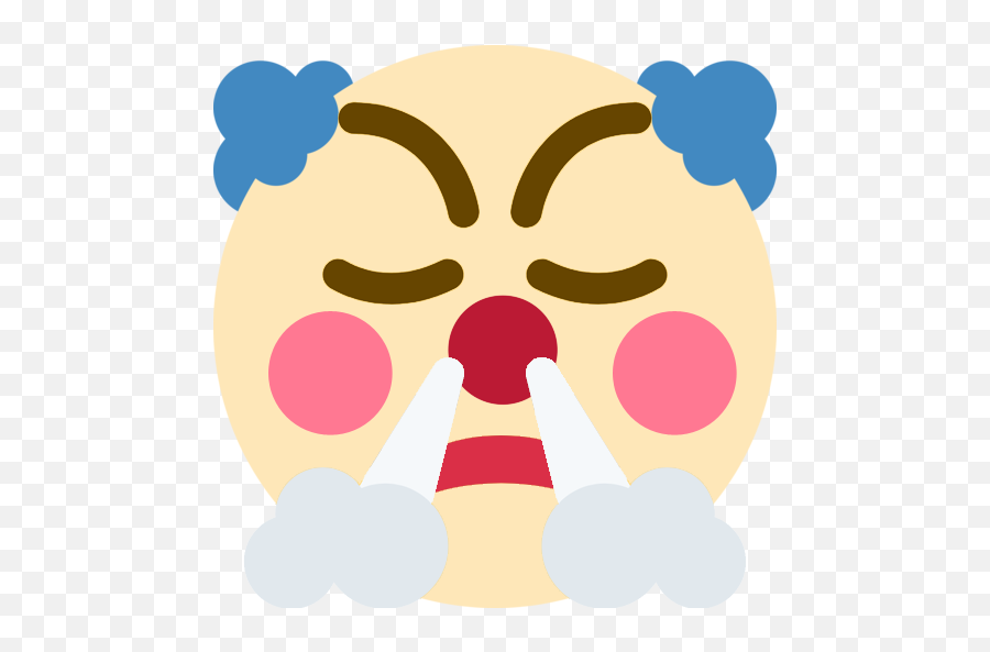 Clownfrustrated - Custom Clown Emoji Transparent,Clown Emoji Transparent