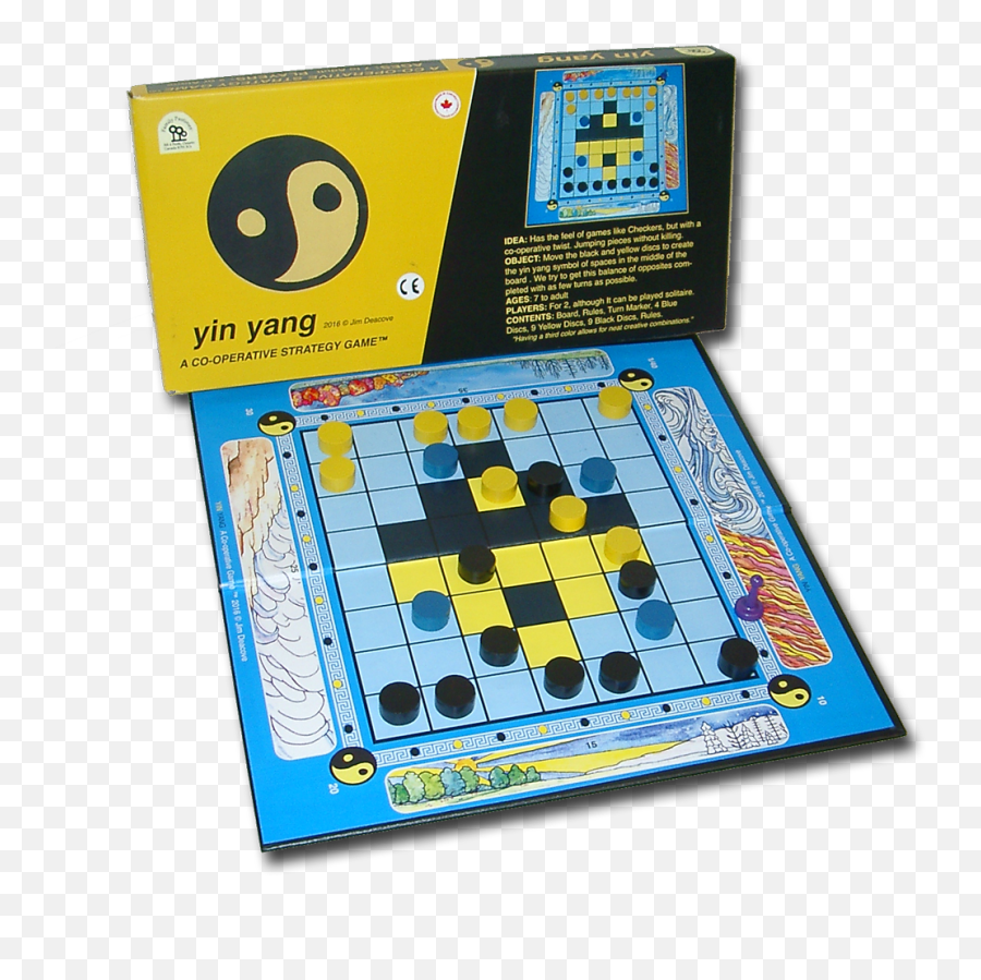 New Design For Yin Yang Strategy Game - Family Pastimes Board Game Emoji,Yin And Yang Png