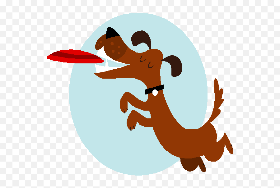 Free Clip Art Frisbee - Dog With Frisbee Cartoon Emoji,Frisbee Clipart