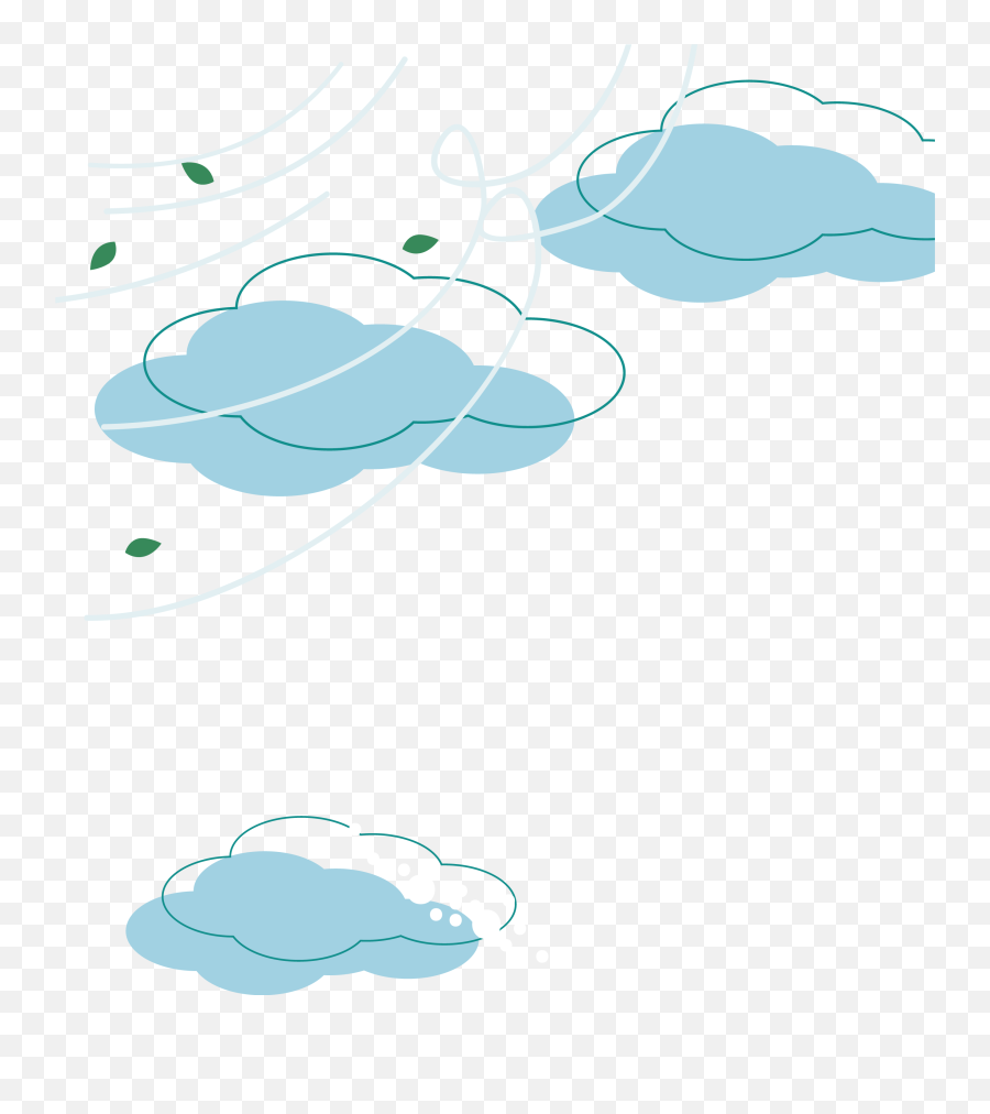 Leaves Clipart Windy - Dot Emoji,Wind Clipart