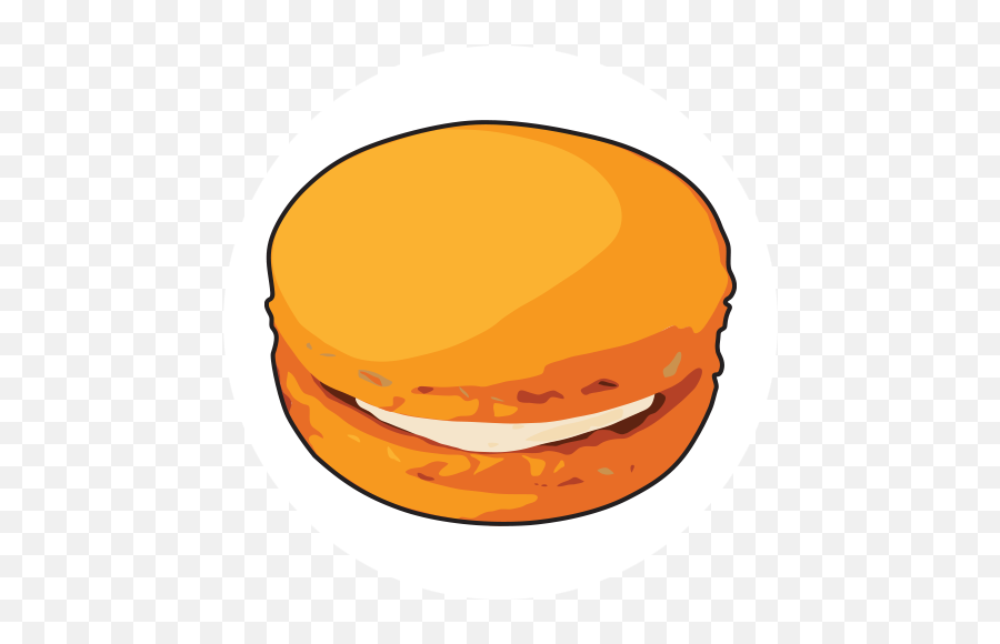 Macaron Clipart Transparent Orange - Chef Rubber Yellow Macaron Clipart Emoji,Macaron Clipart
