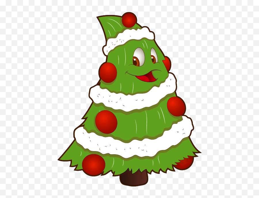 Small Christmas Pictures - Christmas Tree Clipart Funny Emoji,Christmas Tree Clipart