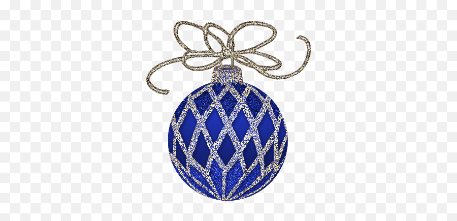 Christmas Blue And Silver Ornament Clipart Christmas - Decorative Emoji,Christmas Ornament Clipart