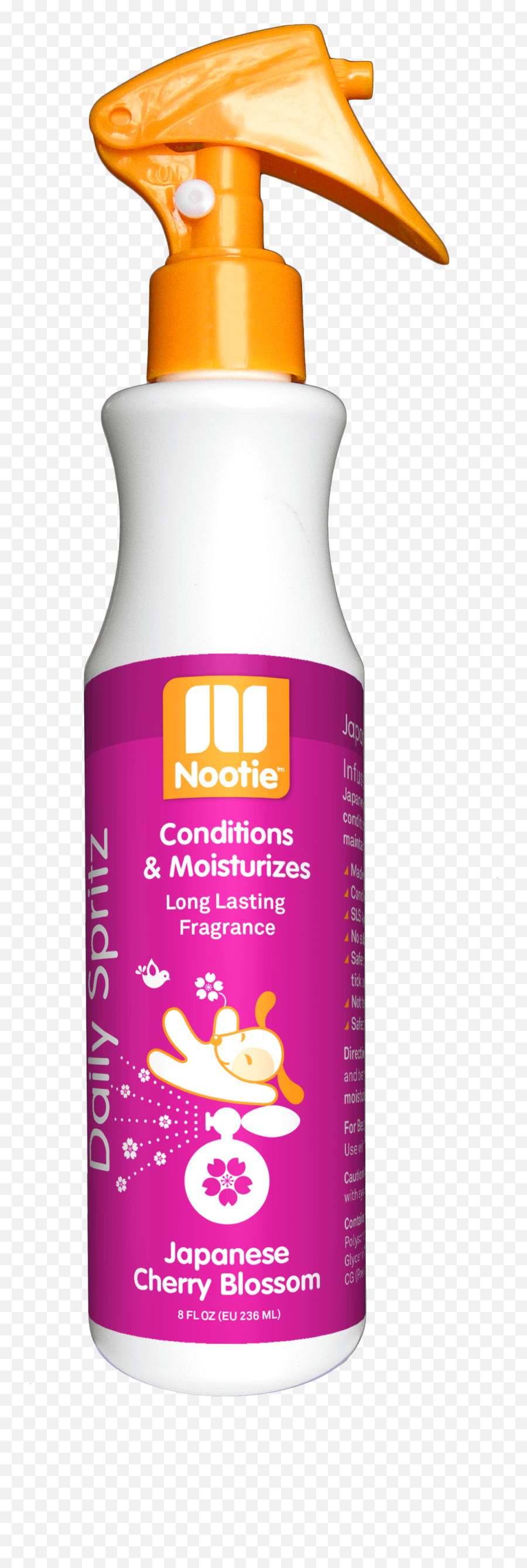 8oz Daily Spritz Conditioning U0026 Moisturizing Spray U2013 Japanese Cherry Blossom - Nootie Shampoo And Spray Emoji,Cherry Blossom Png