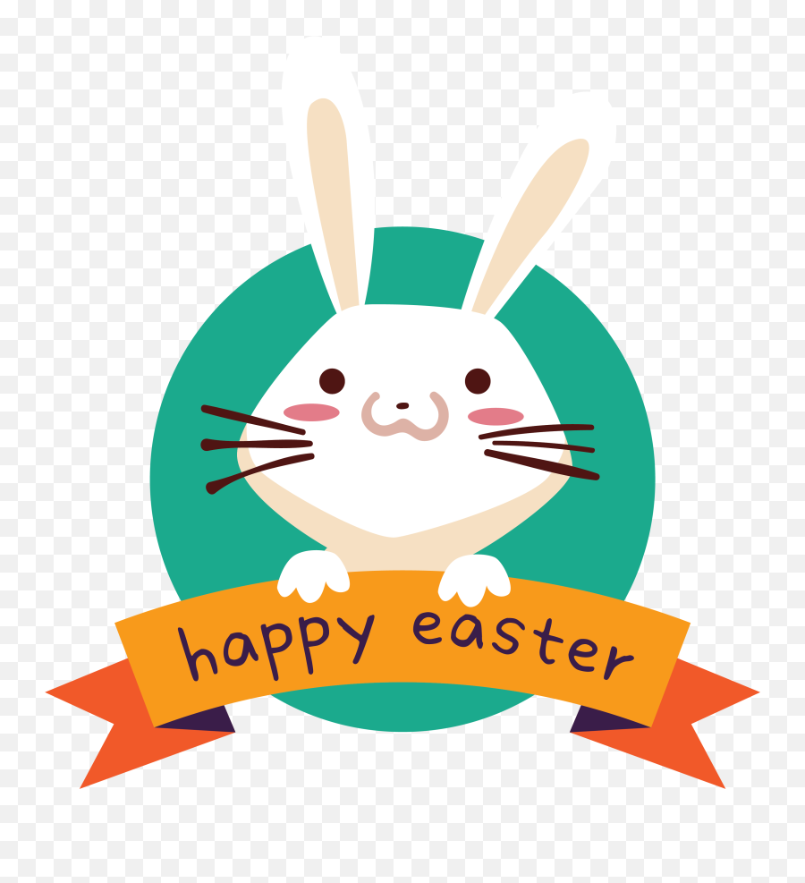 Easter Bunny Rabbit Easter Egg Clip Art - Bunny Happy Easter Clipart Emoji,Easter Chick Clipart