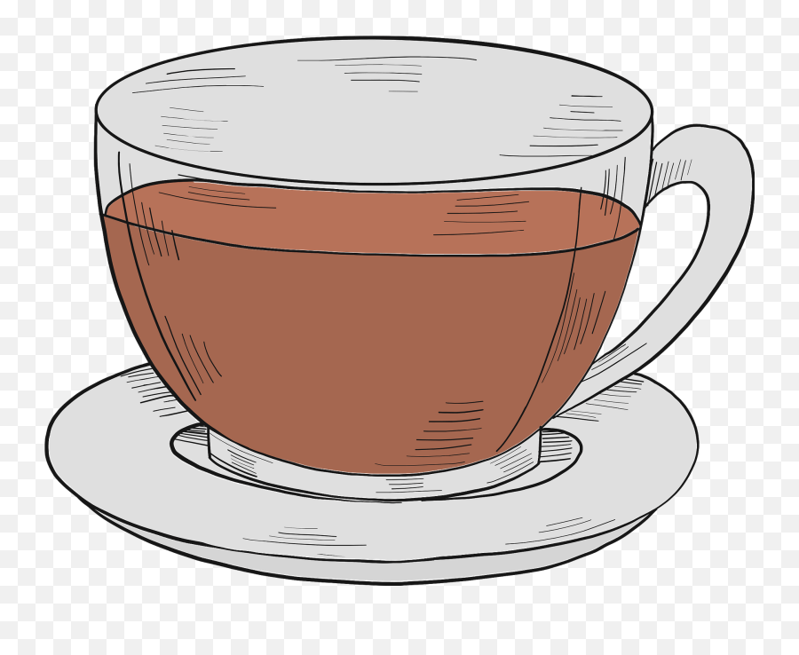 Cup Of Tea Clipart - Saucer Emoji,Tea Clipart