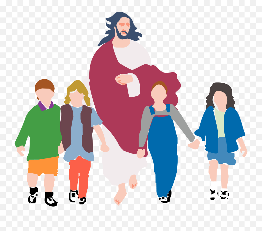 Walk With Jesus Clipart Png Image With - Walking With Jesus Png Emoji,Jesus Clipart
