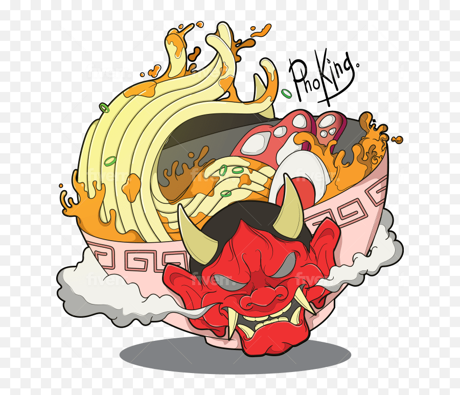 Draw For You Traditional Japanese Hannya Oni Mask By Emoji,Oni Mask Png