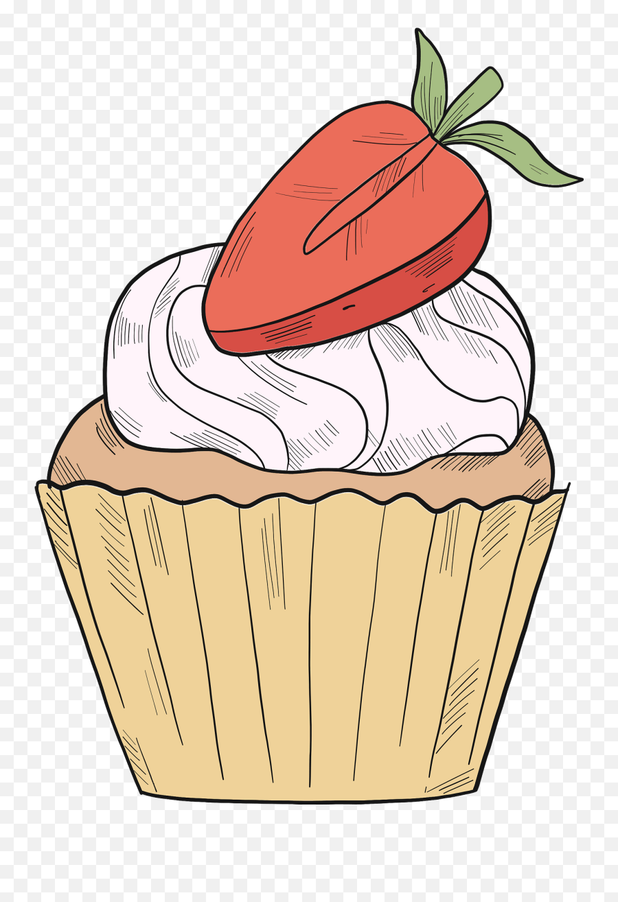 Cupcake Clipart Free Download Transparent Png Creazilla - Baking Cup Emoji,Cupcake Clipart