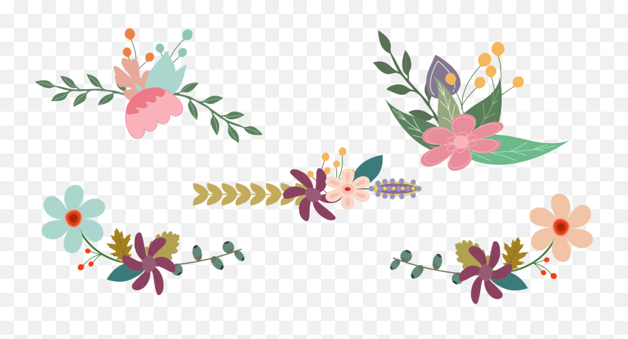 Library Of Vintage Flower Banner - Flower Vintage Vector Png Emoji,Vintage Clipart