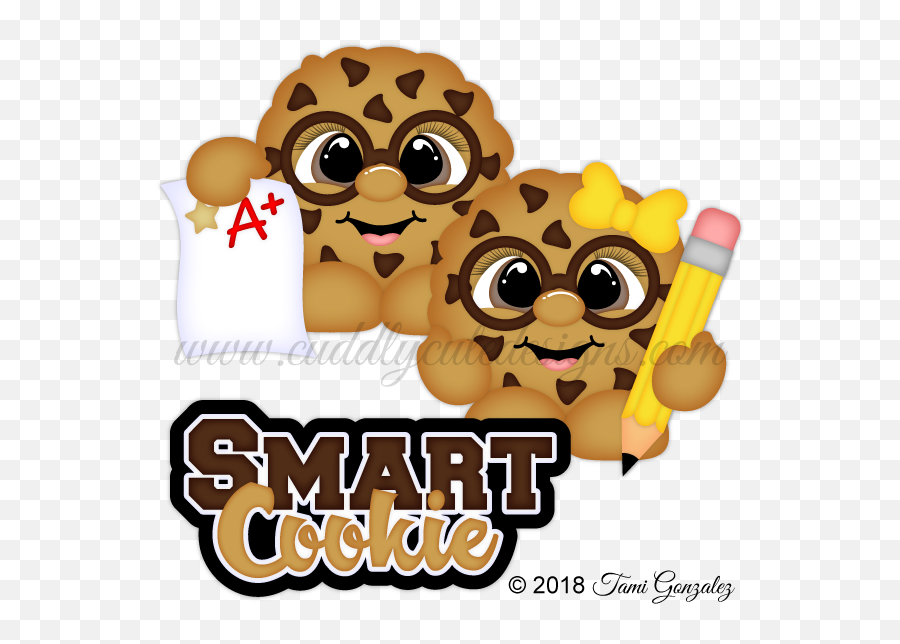 Clip Art - Smart Cookie Clipart Emoji,Smart Clipart
