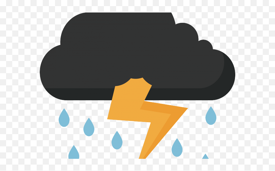 Thunder Clipart Thunder Lighting - Thunder And Lightning Clipart Png Emoji,Thunder Png