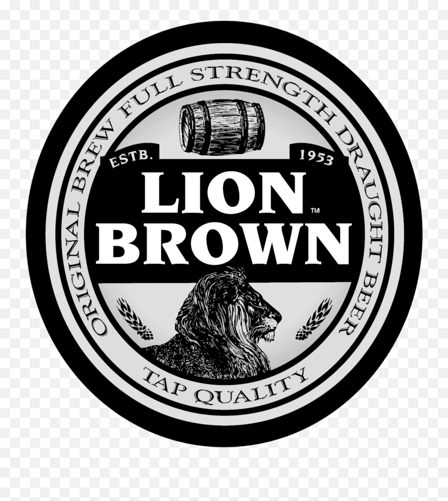 Lion Brown Logo Black And White - Lion Brown Emoji,Brown Logo