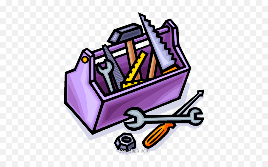Toolbox With Tools Royalty Free Vector - Bag Of Tools Clipart Emoji,Toolbox Clipart