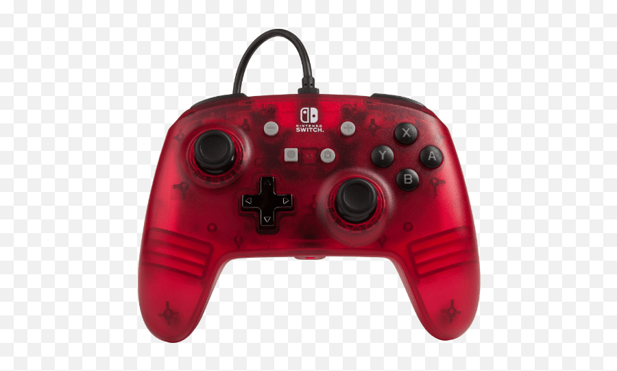 Enhanced Wired Controller For Nintendo - Enhanced Wired Controller For Nintendo Switch Red Frost Emoji,Nintendo Switch Transparent