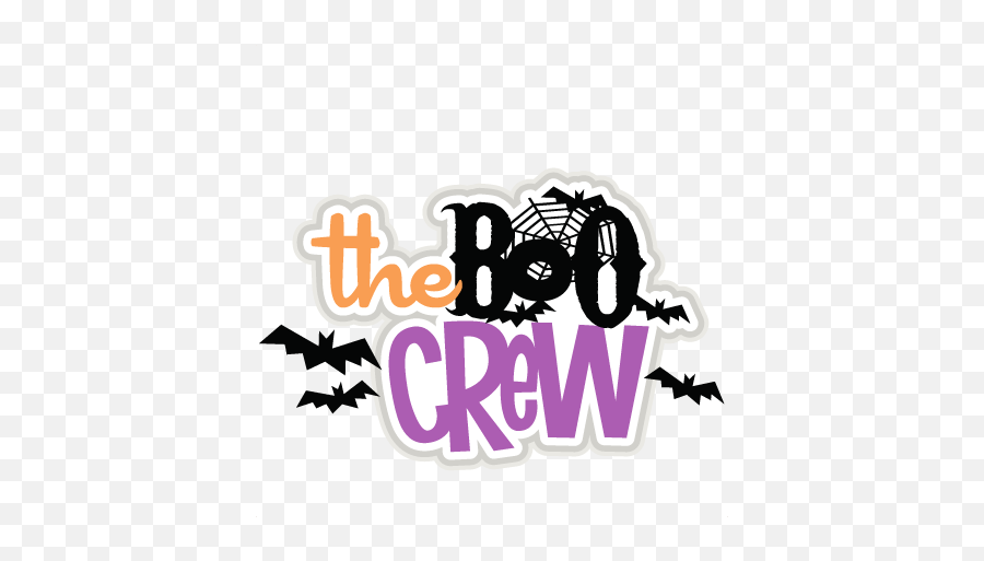 The Boo Crew Svg Scrapbook Title Svg Cutting Files Bat Svg - Boo Crew Svg Free Emoji,Boo Clipart