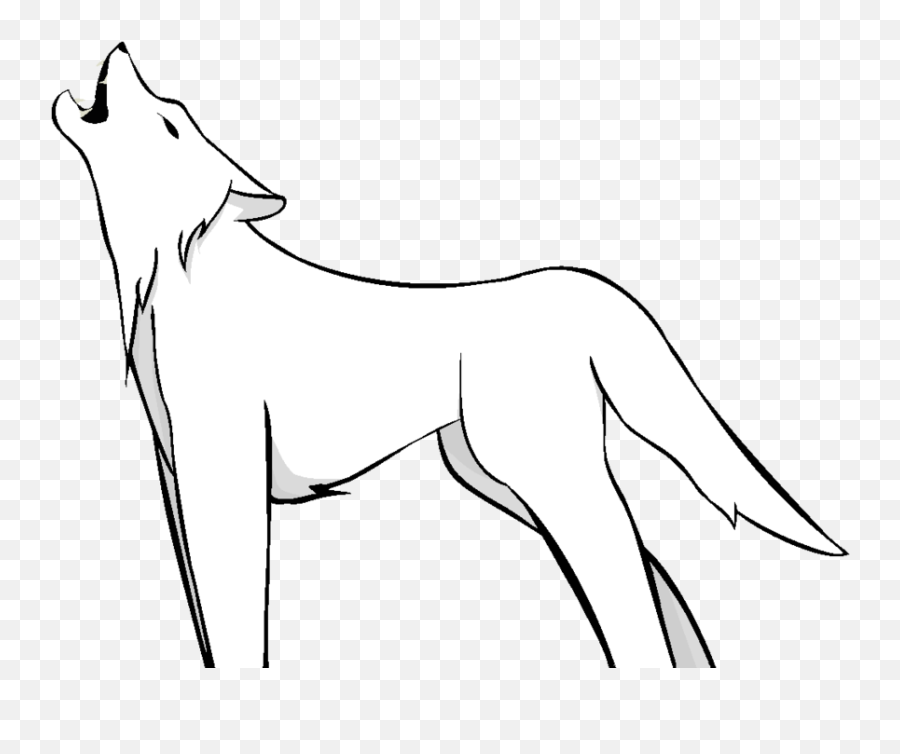 Download Wolf Clipart Base - Wolf Clipart Black Background Emoji,Wolf Clipart