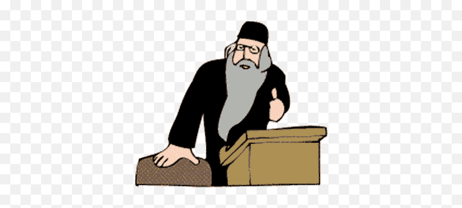 Lesson From The Talmud - Fictional Character Emoji,Rabbi Clipart