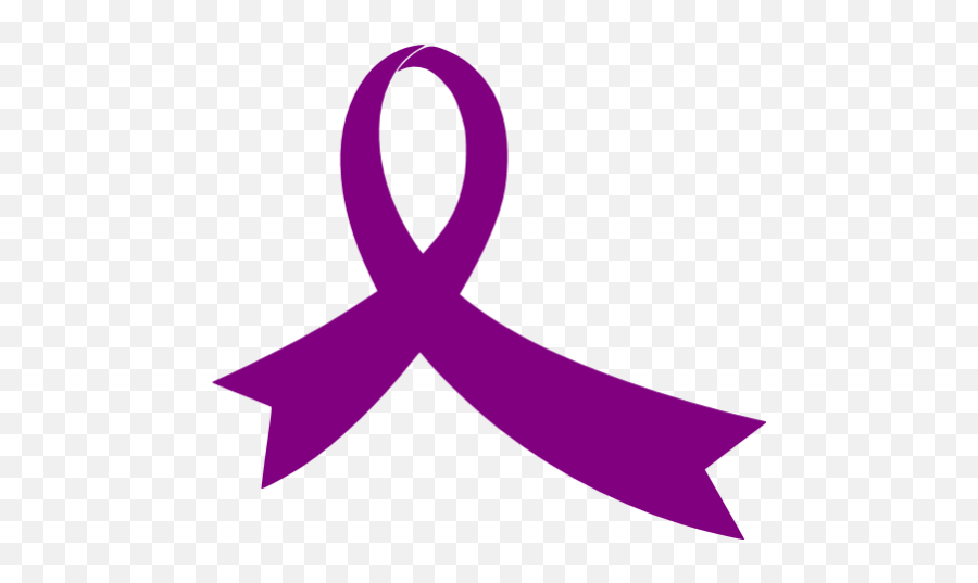 Purple Ribbon 14 Icon - Purple Ribbon Gif Transparent Emoji,Purple Ribbon Png