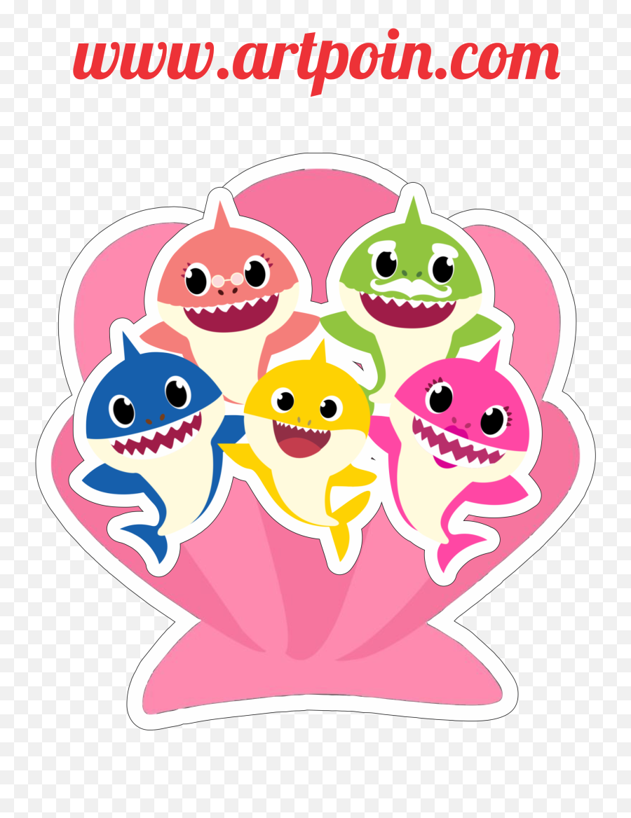 Baby Shark U2013 Centro De Mesa Decoração Png - Birthday Emoji,Baby Shark Png