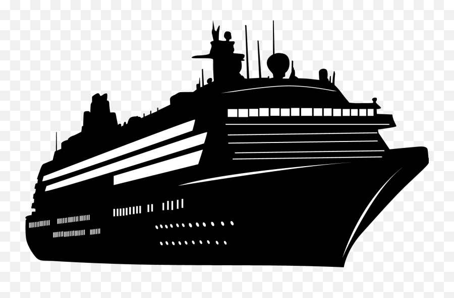 Download Transparent Cruise Ship Silhouette Png Image With - Clipart Cruise Ship Silhouette Emoji,Ship Transparent