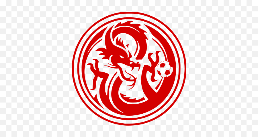 Red Circle Soccer Logo - Logodix Soccer Team Logo Dragons Emoji,Soccer Clubs Logo
