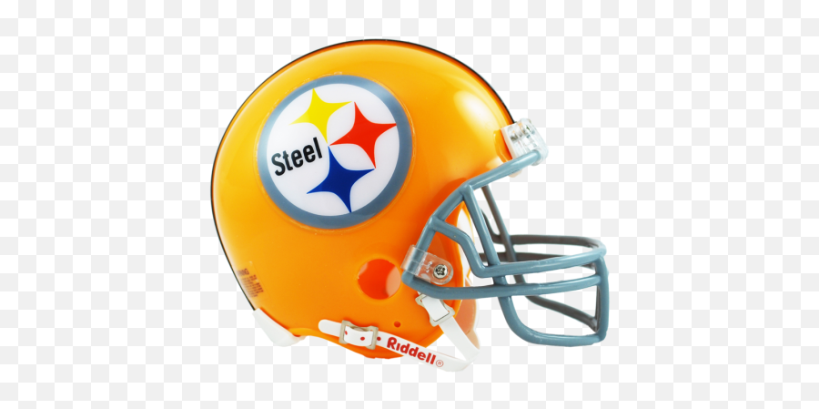 Pittsburgh Steelers Vsr4 Mini Throwback - Pittsburgh Steelers Emoji,Steelers Helmets Logo