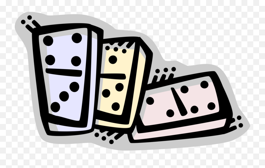 Dominos Royalty Free Vector Clip Art - Dominos Clip Art Emoji,Dominoes Clipart