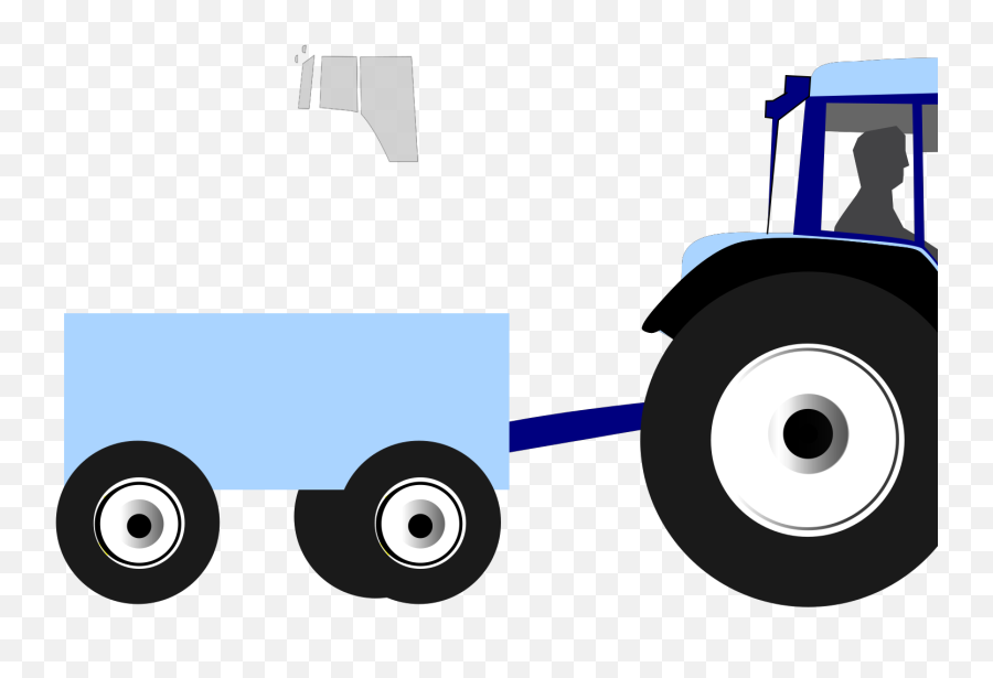 Transparent Background Farm Tractor Clipart - Png Download Emoji,Farmer On Tractor Clipart