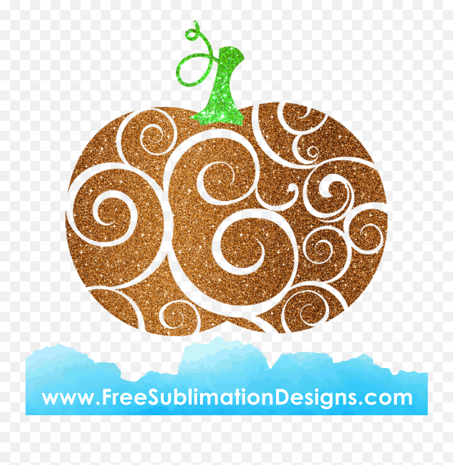 Free Sublimation Print - Halloween Glitter Swirls Pumpkin Emoji,Watercolor Pumpkin Clipart