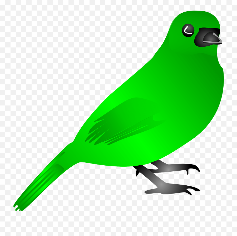 Green Bird Clipart Transparent - Bird Clipart Emoji,Bird Clipart
