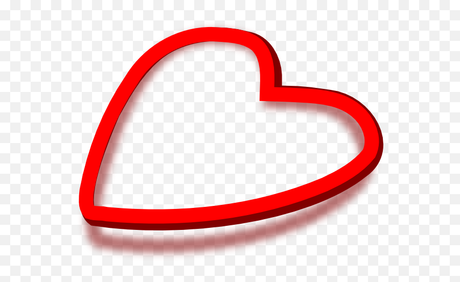 Red Heart Clip Art At Clkercom - Vector Clip Art Online Emoji,Heart Shape Clipart