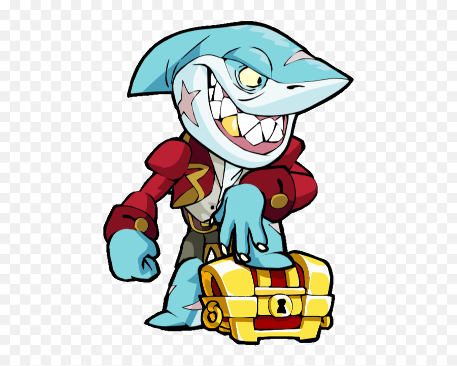 Shark Attack Thatch - Brawlhalla Shark Attack Thatch Clipart Emoji,Shark Bite Clipart