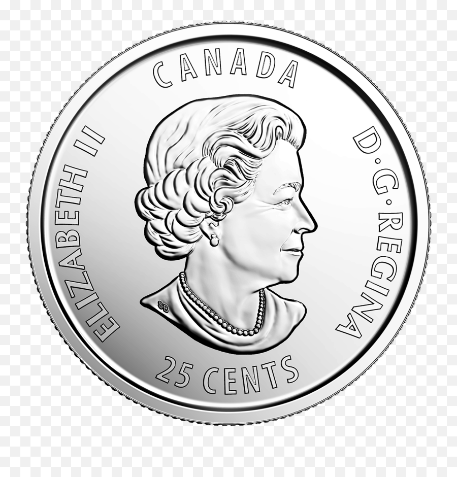 Quarter Drawing Cent - Transparent Heads Of A Coin Canada Emoji,Quarter Clipart