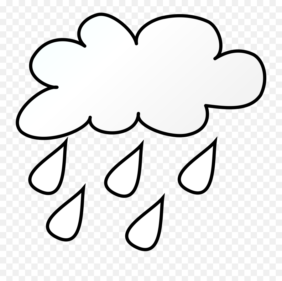 Storm Cloud - Weather Clip Art Hd Png Download Original Simbolo Lluvias Emoji,Storm Clipart