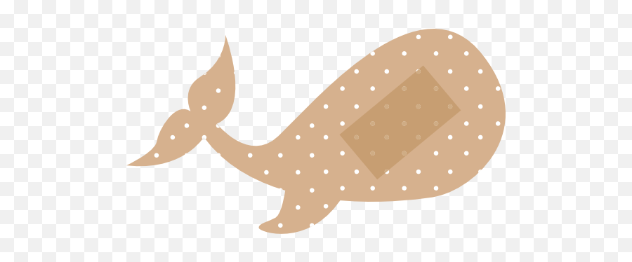 Whale Band Aid Bandage Magnet - Dot Emoji,Bandaid Clipart