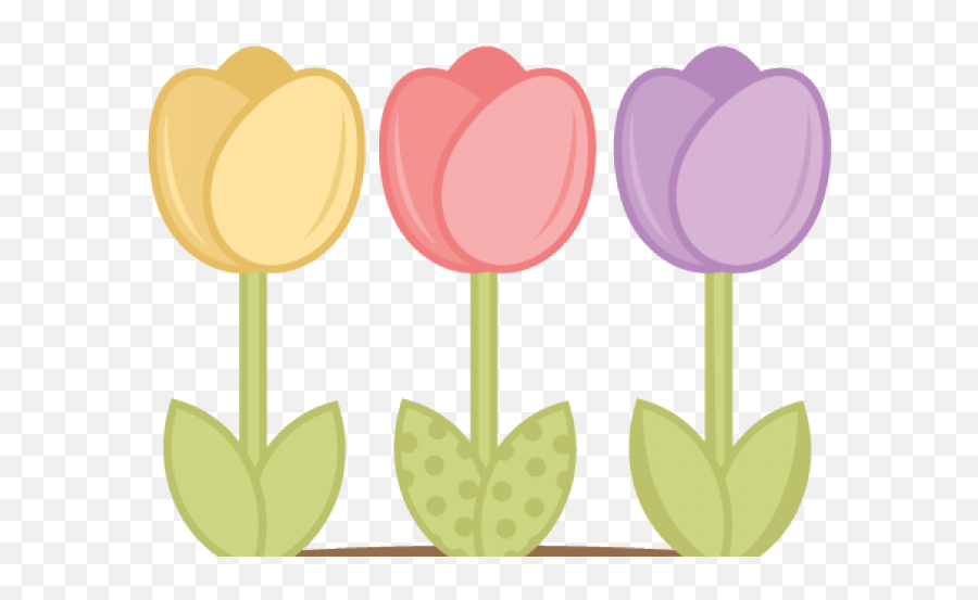 Lily Clipart Tulip Flower - Transparent Purple Tulip Clipart Emoji,Tulips Clipart